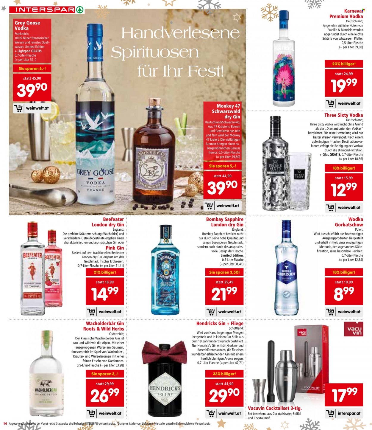 Angebote INTERSPAR - 20.12.2023 - 30.12.2023. Seite 14