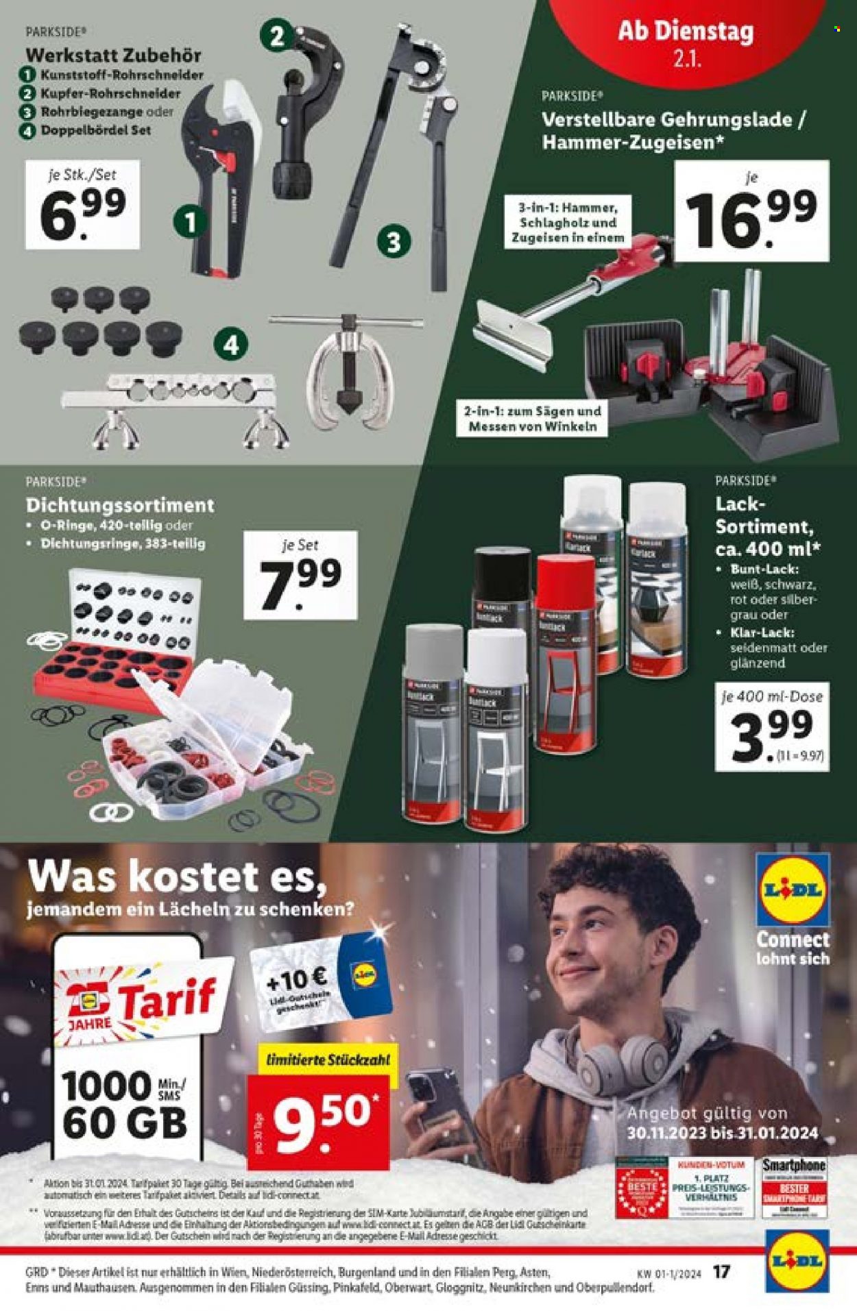Angebote Lidl - 28.12.2023 - 3.1.2024. Seite 17