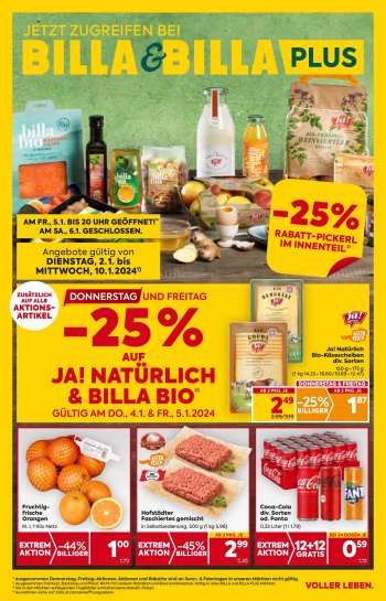 Angebote Billa - 2.1.2024 - 10.1.2024.