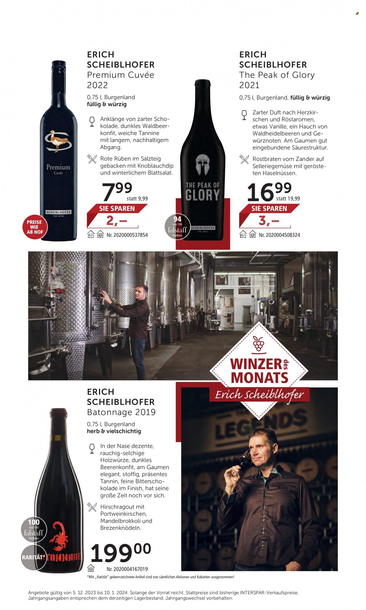 Angebote INTERSPAR - 5.12.2023 - 10.1.2024. Seite 12