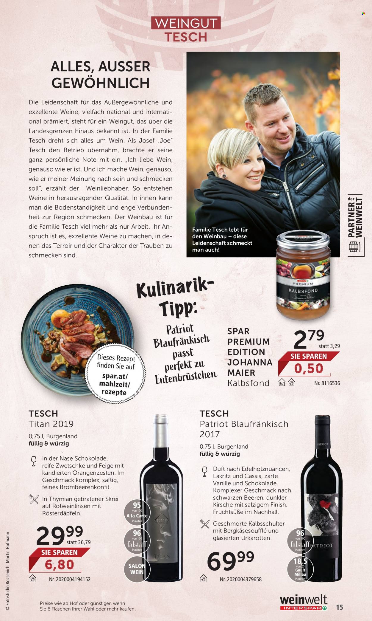 Angebote INTERSPAR - 5.12.2023 - 10.1.2024. Seite 15