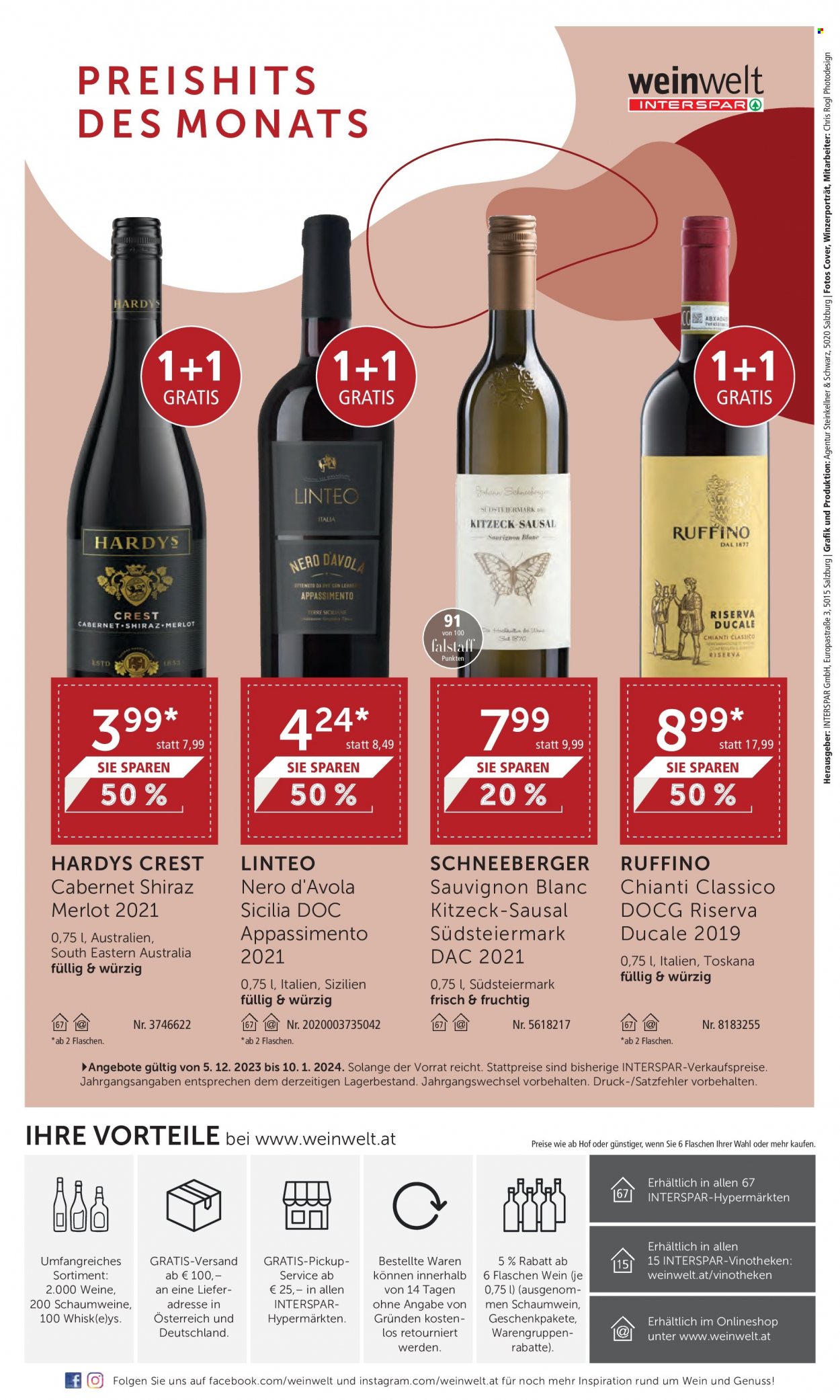 Angebote INTERSPAR - 5.12.2023 - 10.1.2024. Seite 24