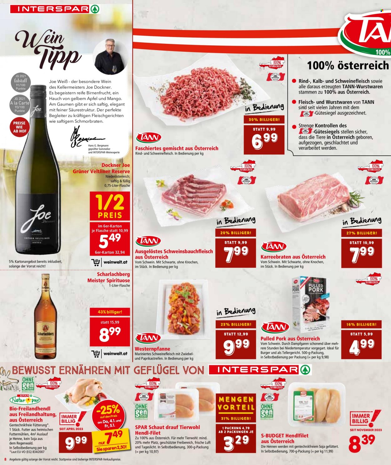 Angebote INTERSPAR - 2.1.2024 - 17.1.2024. Seite 8