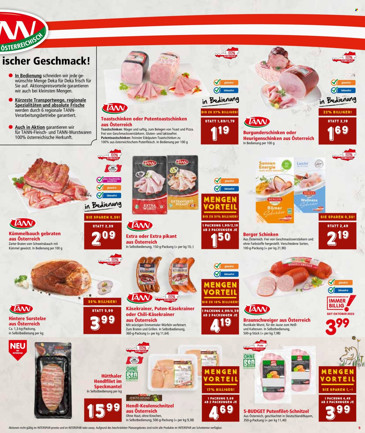 Angebote INTERSPAR - 2.1.2024 - 17.1.2024. Seite 9