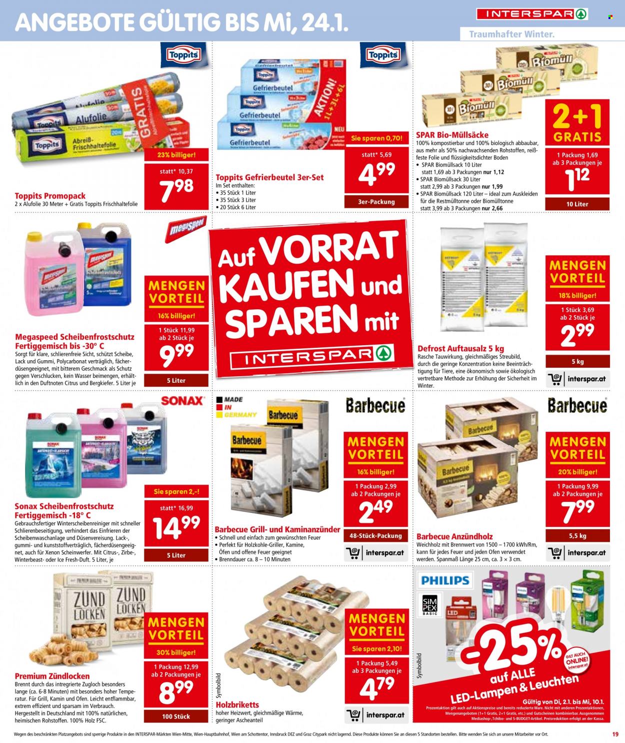 Angebote INTERSPAR - 2.1.2024 - 17.1.2024. Seite 19