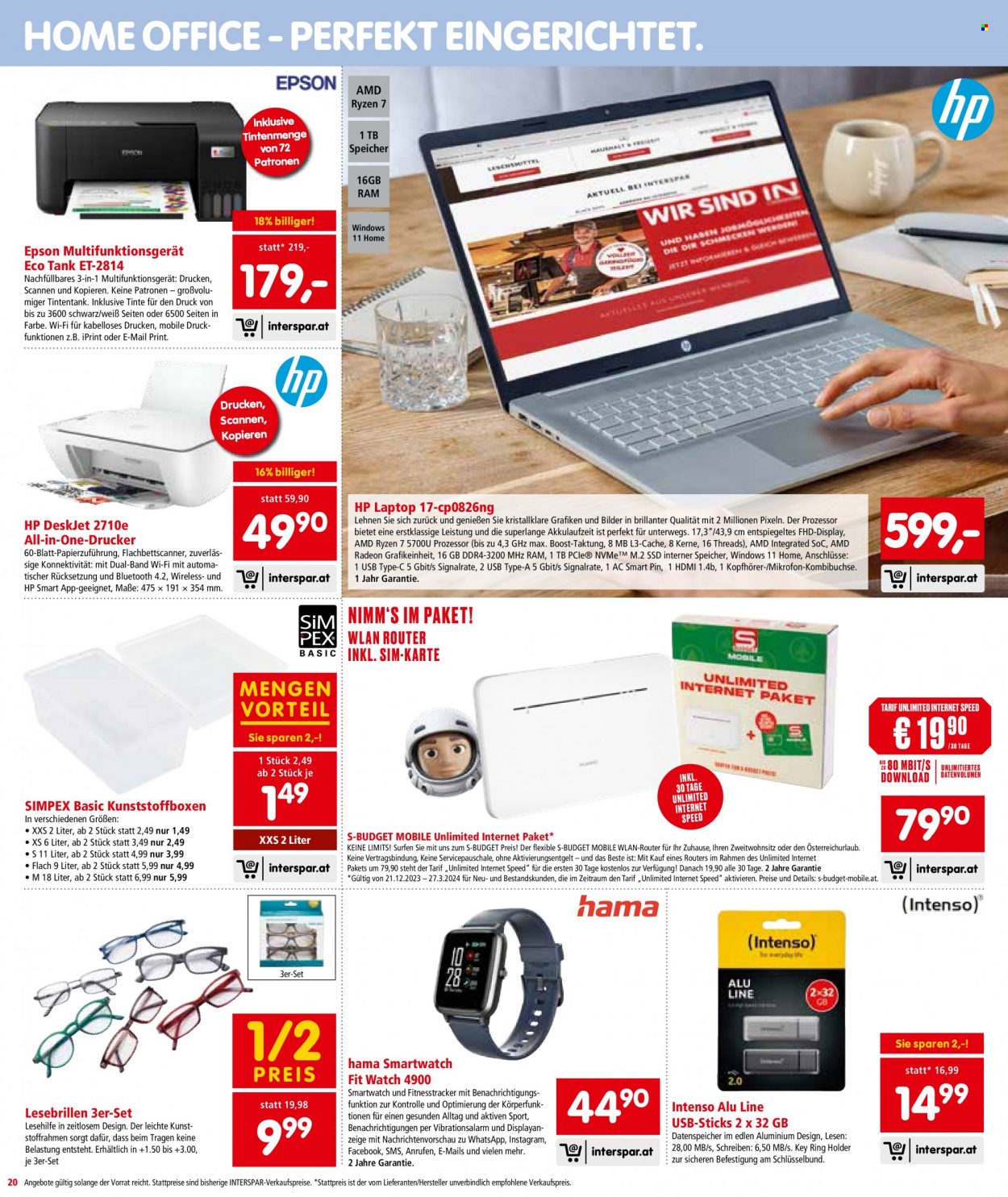 Angebote INTERSPAR - 2.1.2024 - 17.1.2024. Seite 20