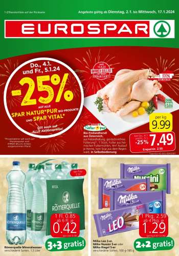 Angebote EUROSPAR - 2.1.2024 - 17.1.2024.