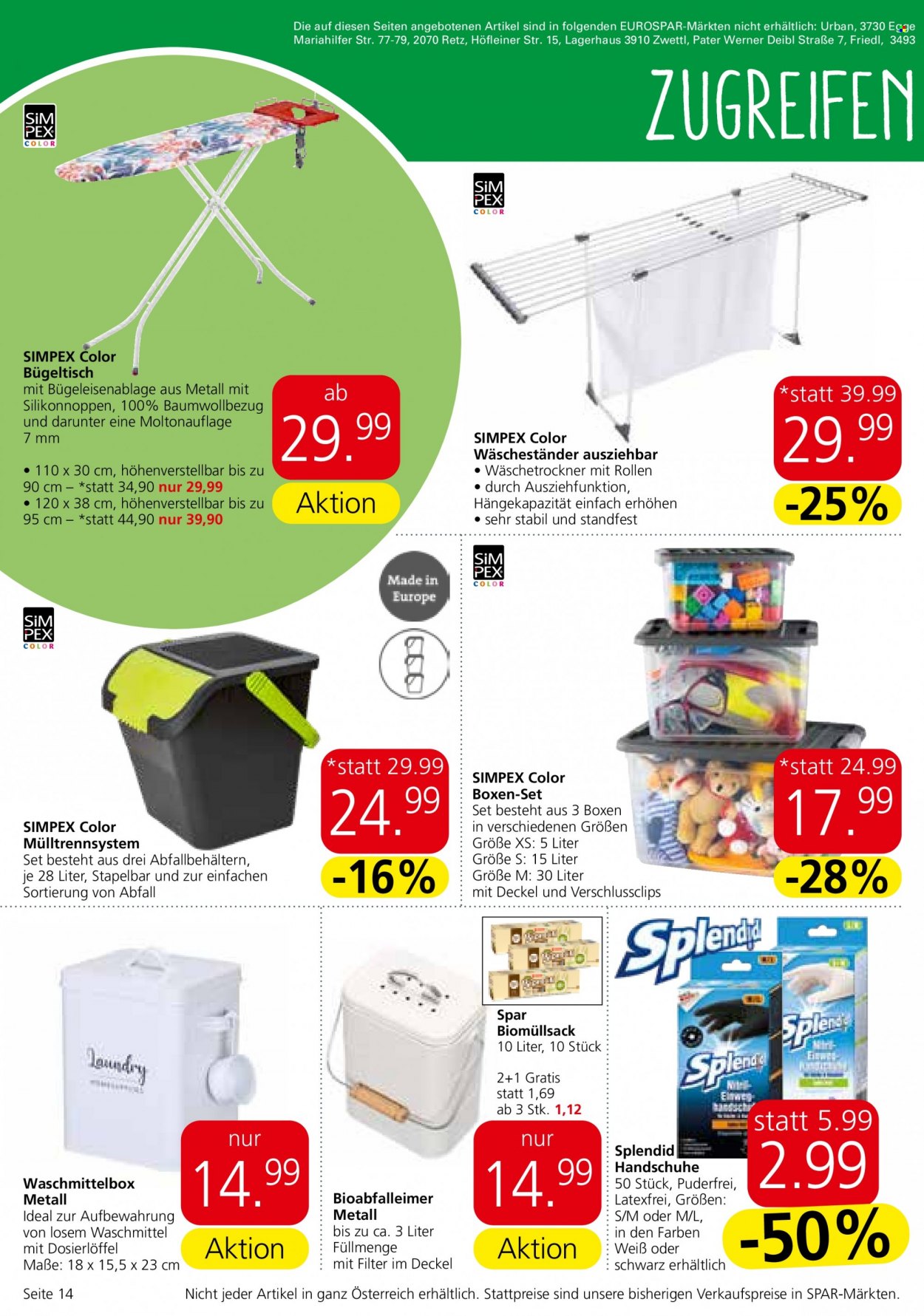 Angebote EUROSPAR - 2.1.2024 - 17.1.2024. Seite 14