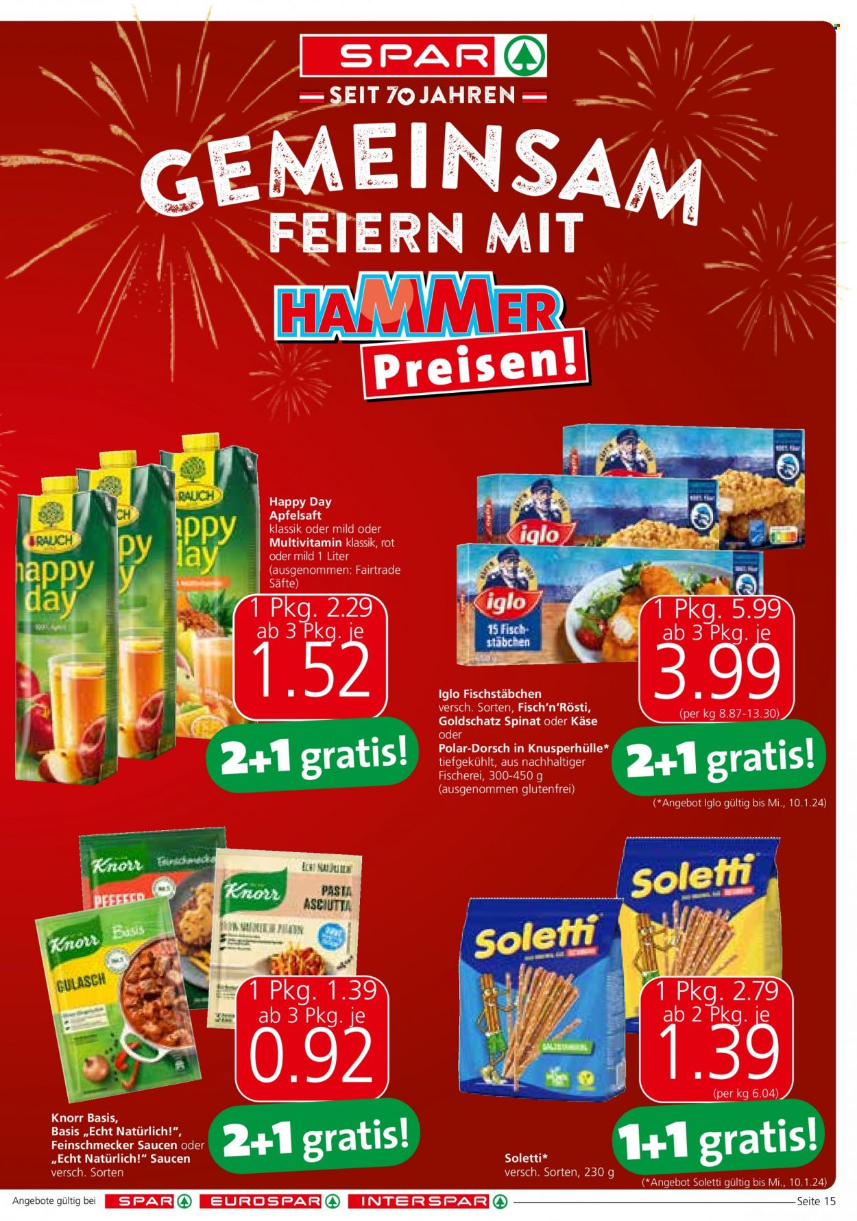 Angebote SPAR - 2.1.2024 - 17.1.2024. Seite 15