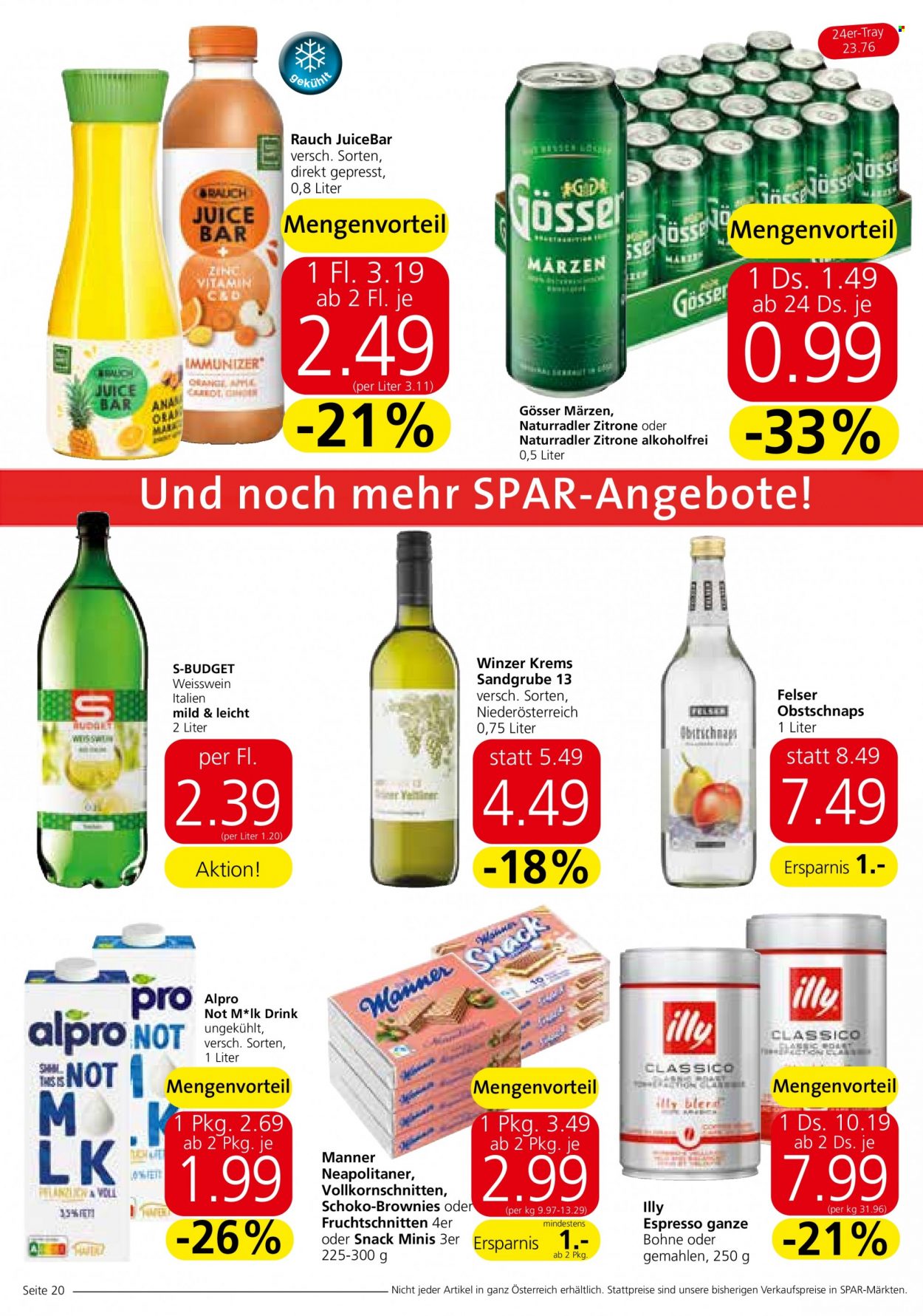 Angebote SPAR - 2.1.2024 - 17.1.2024. Seite 20