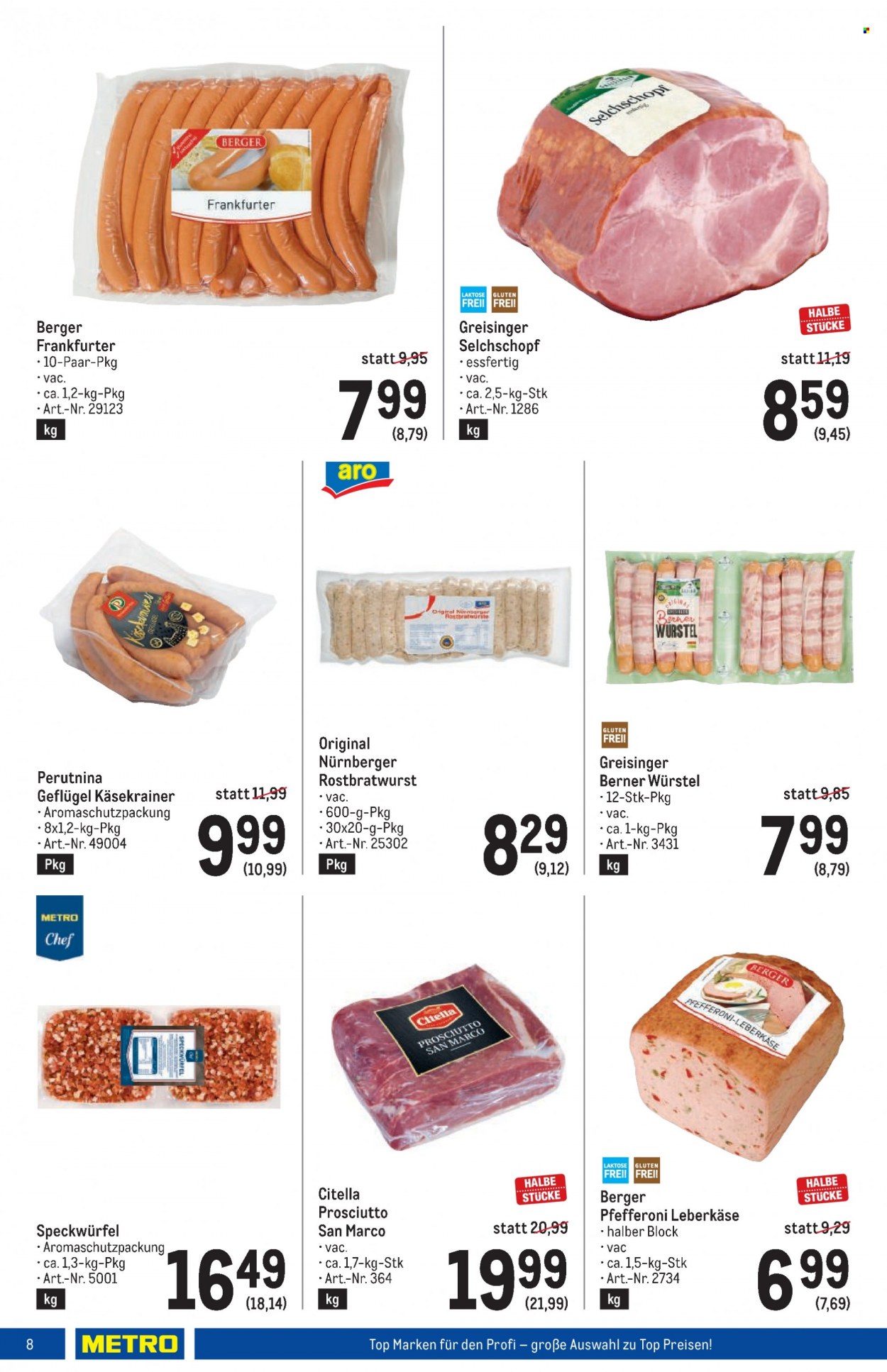 Angebote Metro - 2.1.2024 - 10.1.2024. Seite 8