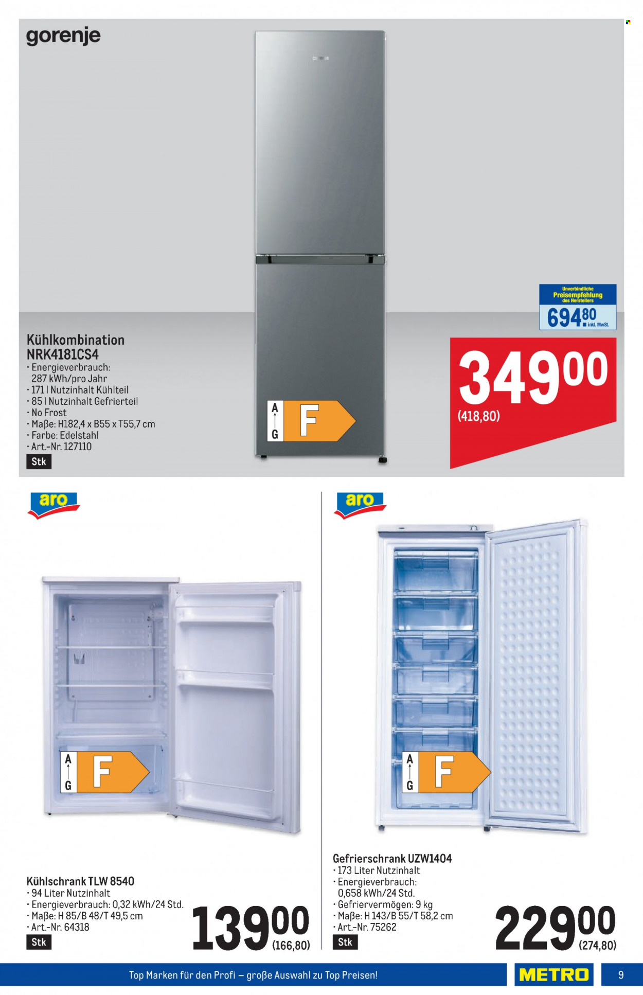 Angebote Metro - 2.1.2024 - 10.1.2024. Seite 9