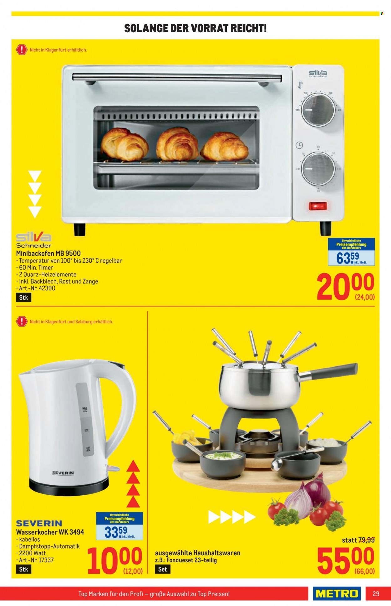Angebote Metro - 2.1.2024 - 10.1.2024. Seite 29