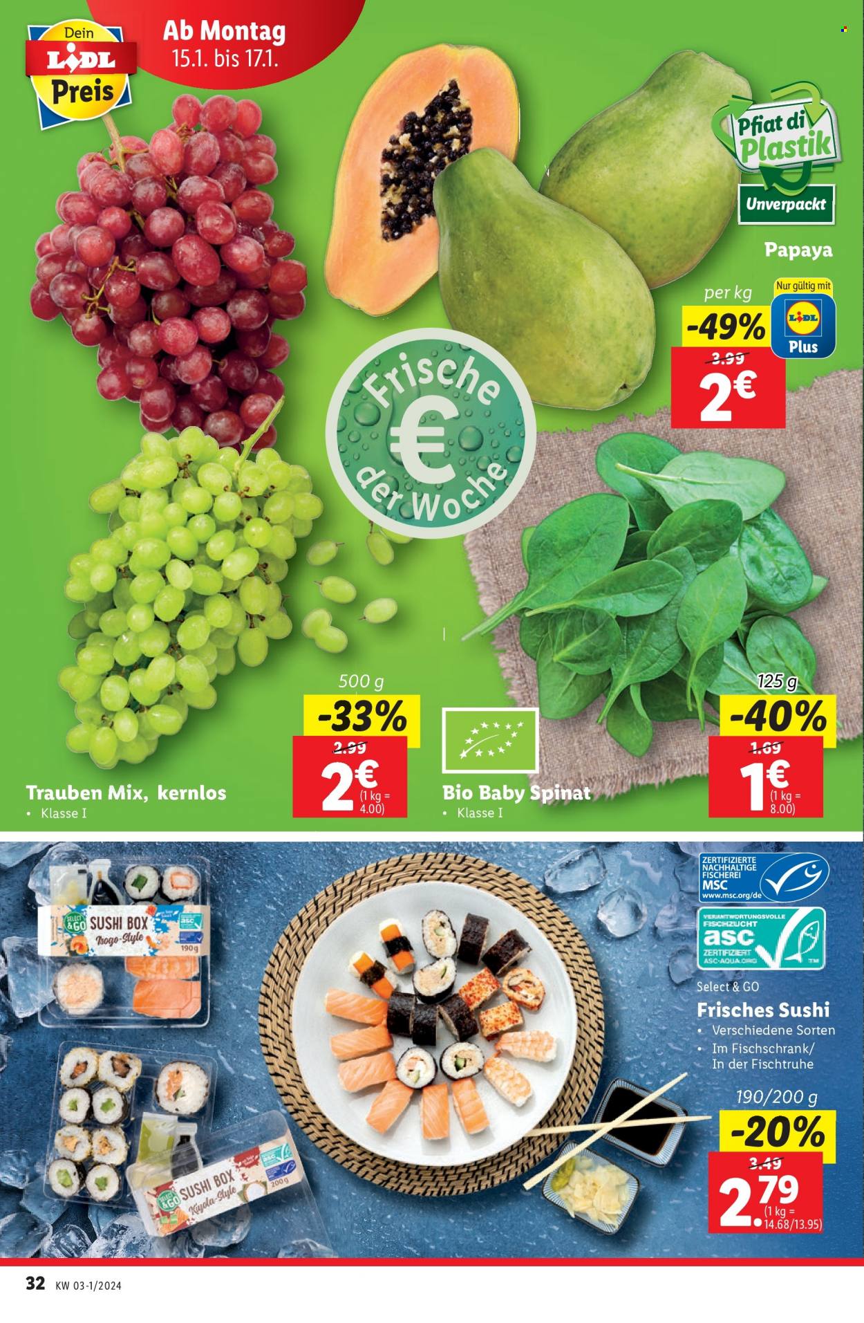 Angebote Lidl - 11.1.2024 - 17.1.2024. Seite 32