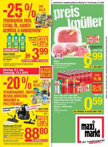 Angebote Maximarkt - 8.1.2024 - 13.1.2024.
