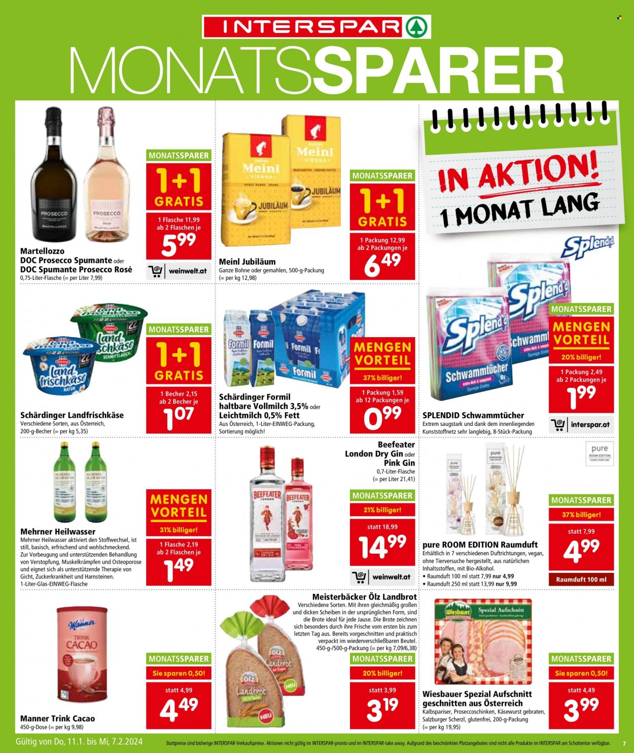 Angebote INTERSPAR - 11.1.2024 - 17.1.2024. Seite 7