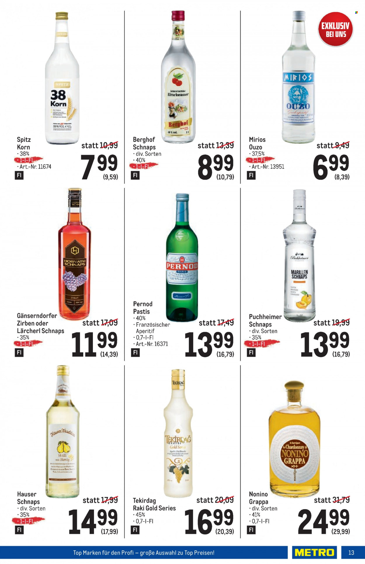 Angebote Metro - 11.1.2024 - 7.2.2024. Seite 13
