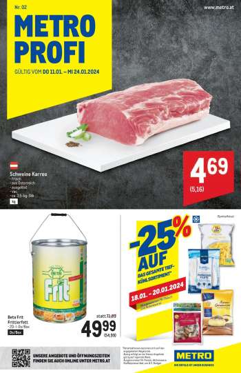 Angebote Metro - 11.1.2024 - 24.1.2024.
