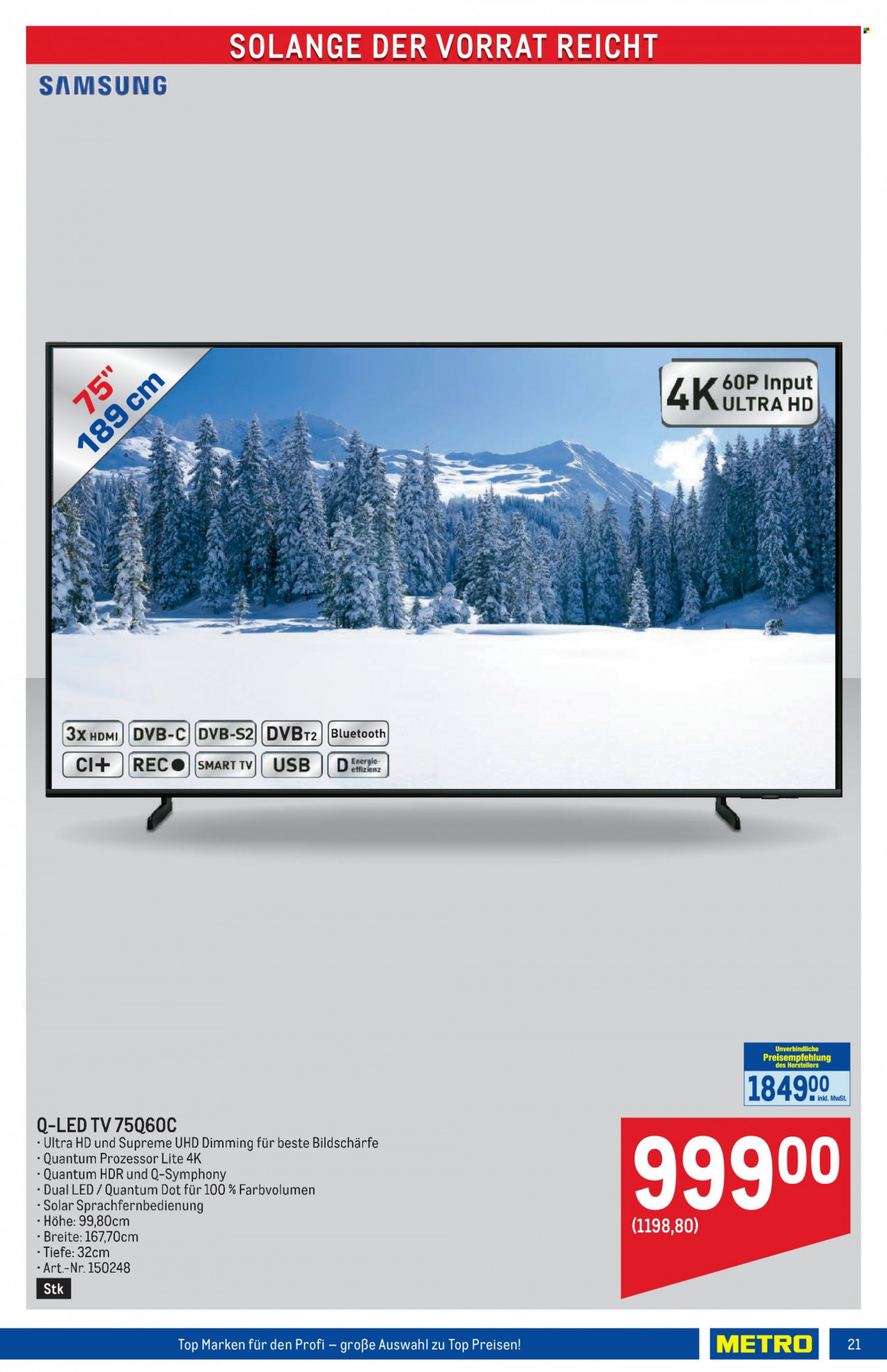 Angebote Metro - 11.1.2024 - 24.1.2024. Seite 21