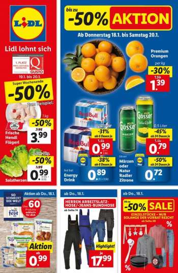 Angebote Lidl - 18.1.2024 - 24.1.2024.