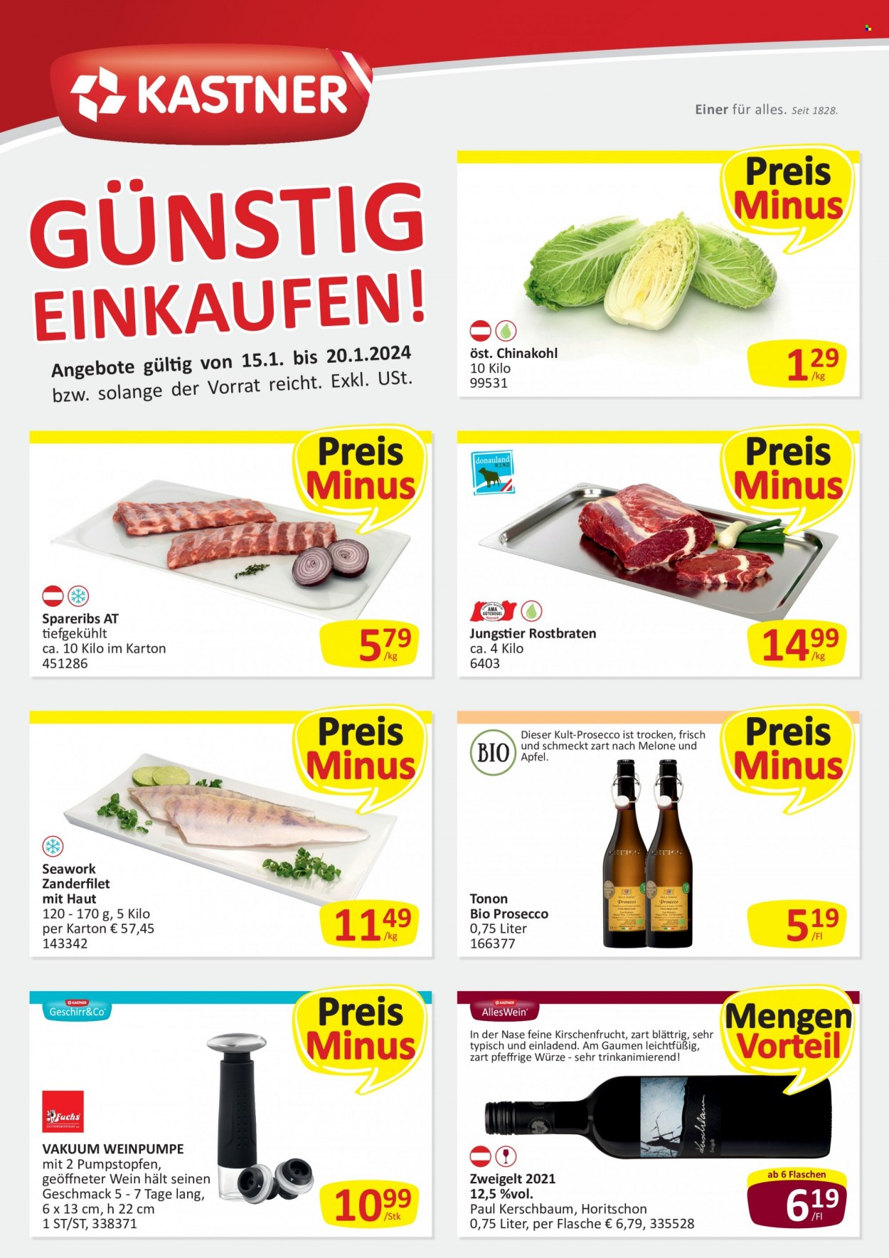 Angebote KASTNER - 15.1.2024 - 20.1.2024. Seite 1