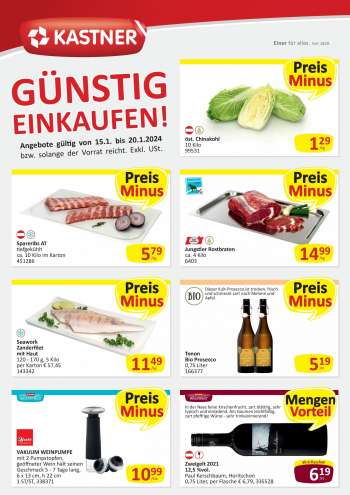 Angebote KASTNER - 15.1.2024 - 20.1.2024.