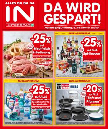Angebote INTERSPAR - 18.1.2024 - 31.1.2024.