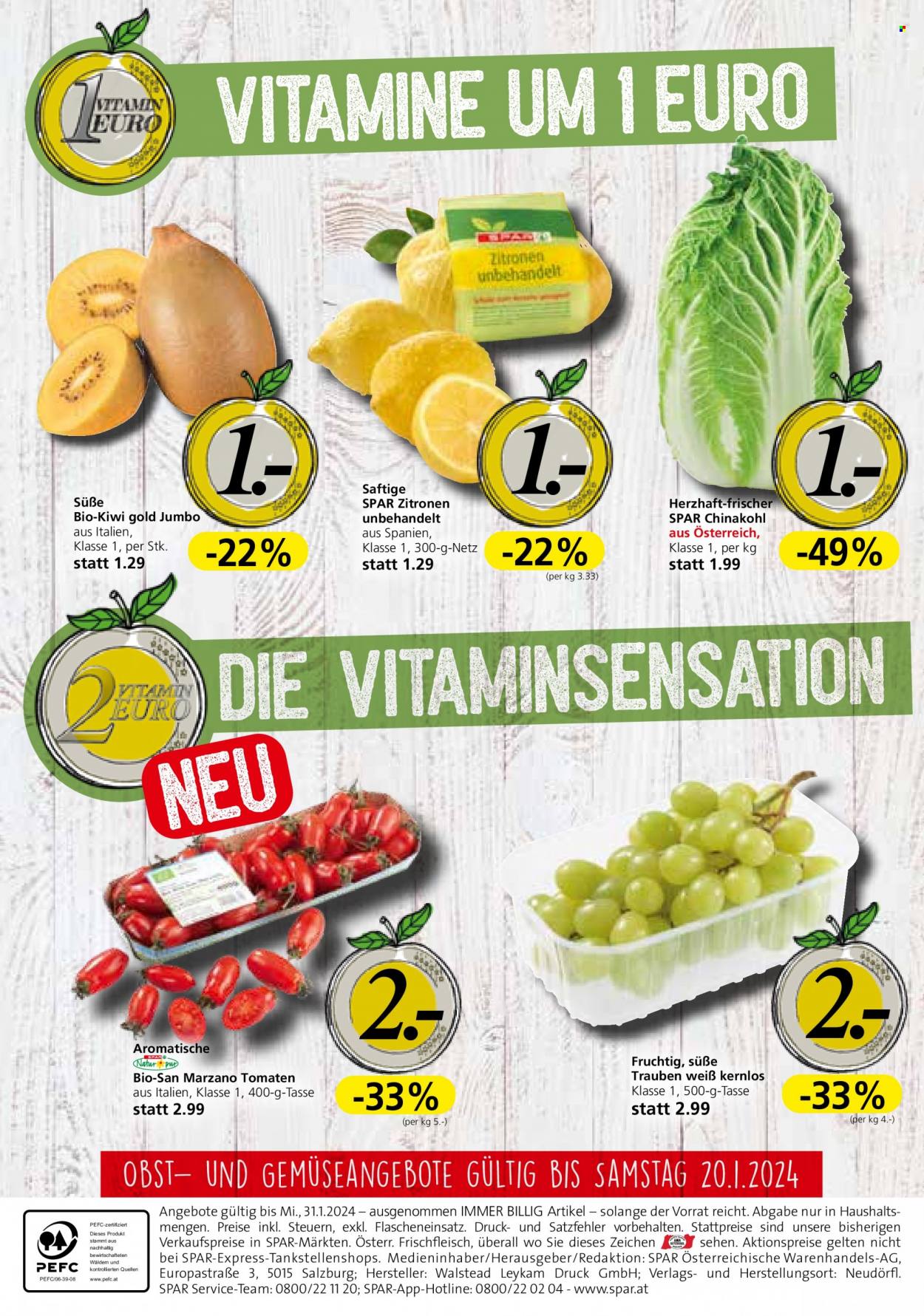 Angebote SPAR - 18.1.2024 - 31.1.2024. Seite 20