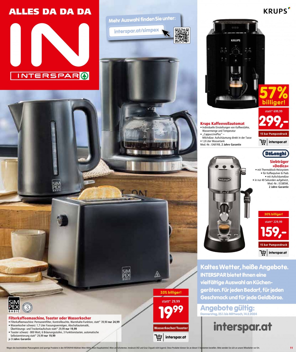 Angebote INTERSPAR - 25.1.2024 - 31.1.2024. Seite 11