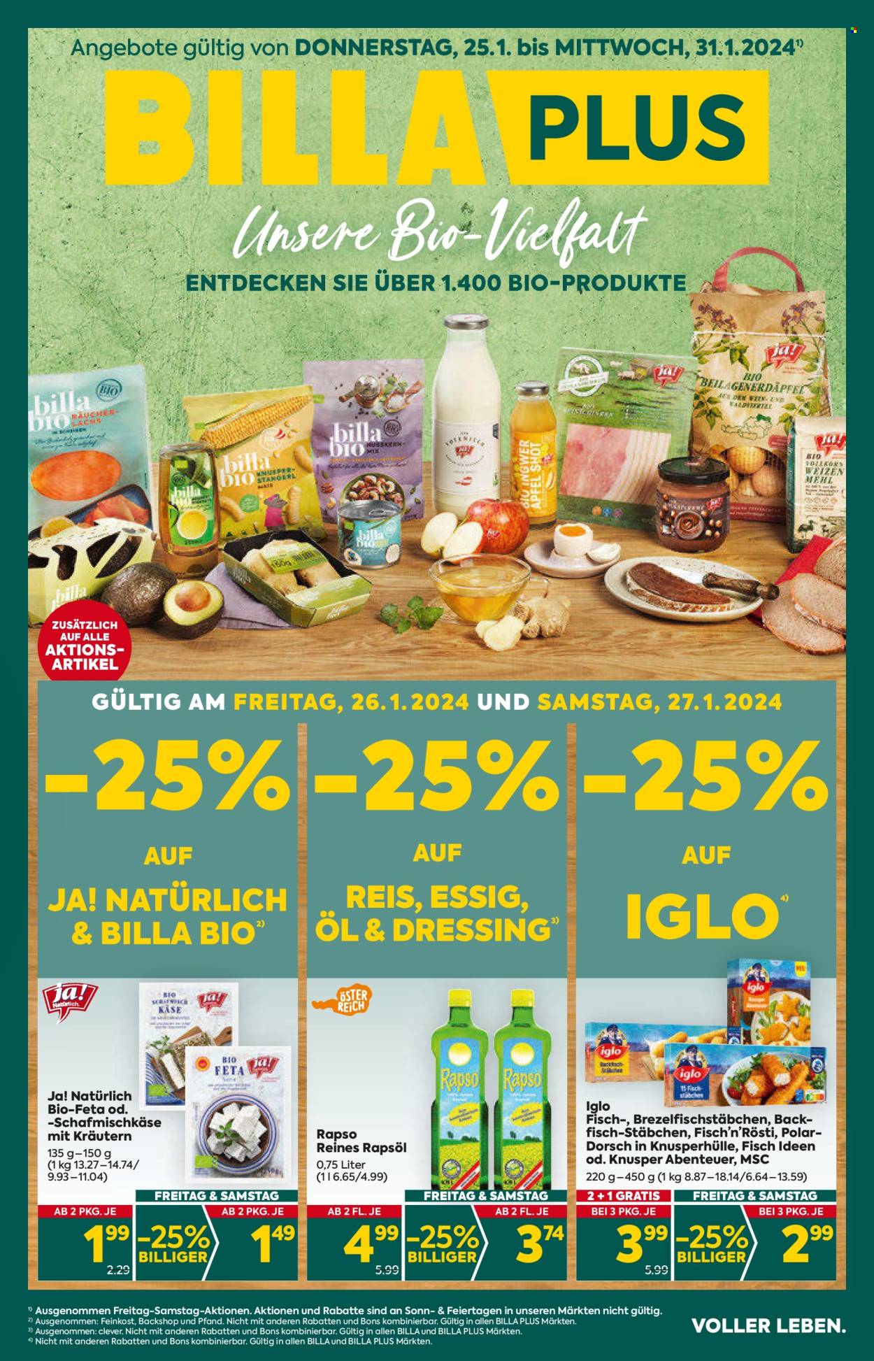 Angebote Billa Plus - 25.1.2024 - 31.1.2024. Seite 1