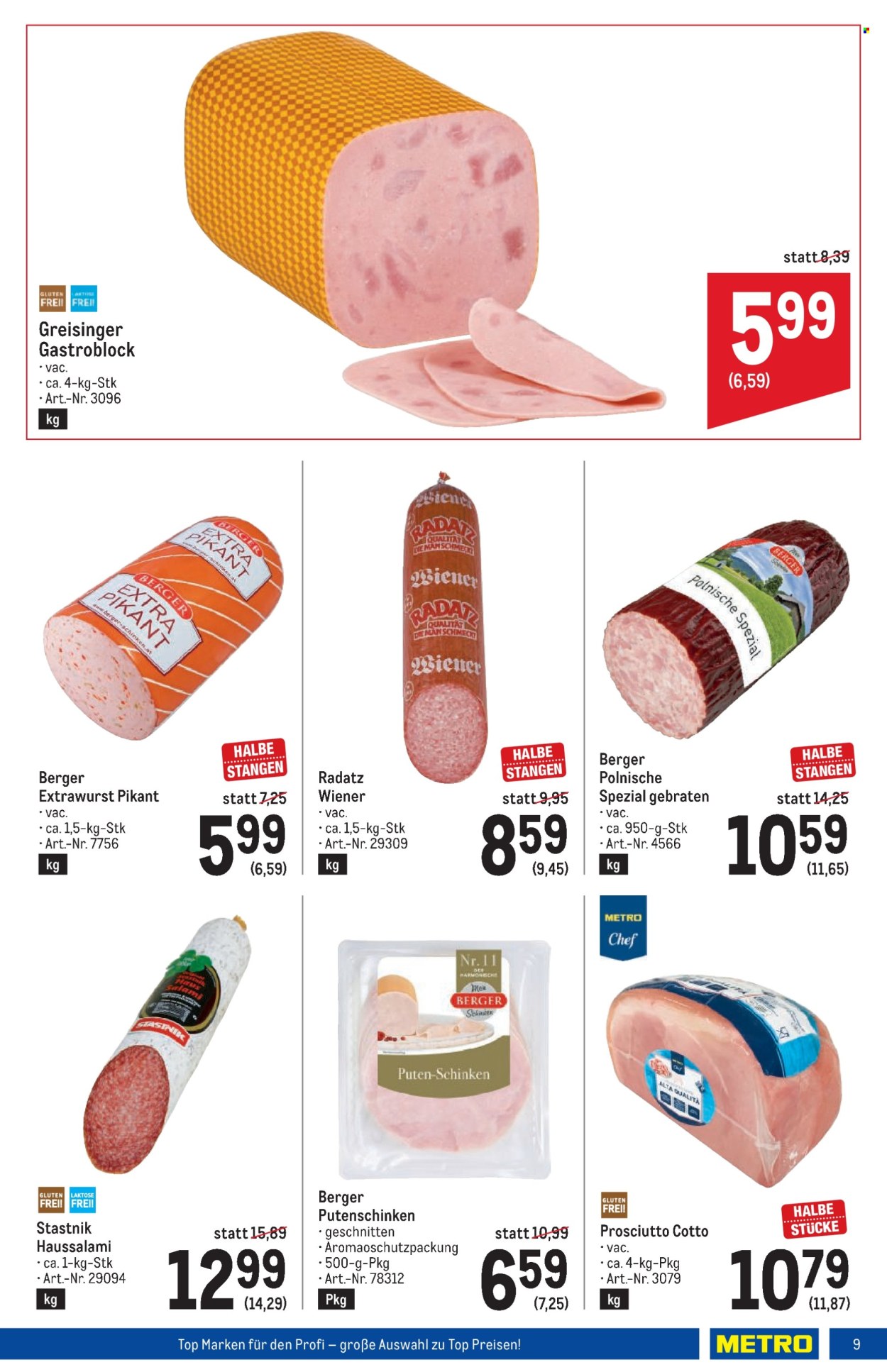 Angebote Metro - 25.1.2024 - 7.2.2024. Seite 9