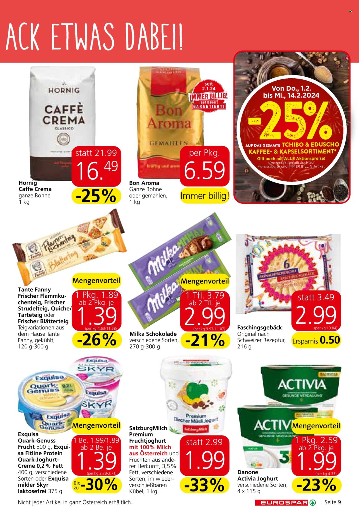 Angebote EUROSPAR - 1.2.2024 - 14.2.2024. Seite 9