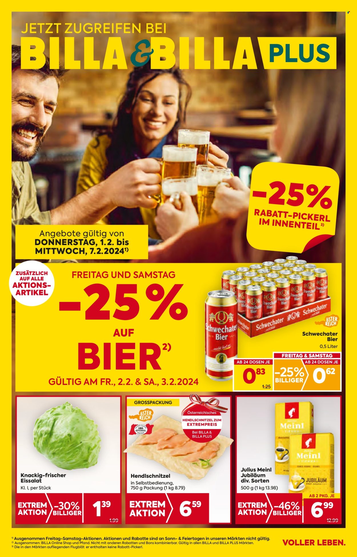 Angebote Billa - 1.2.2024 - 7.2.2024. Seite 1