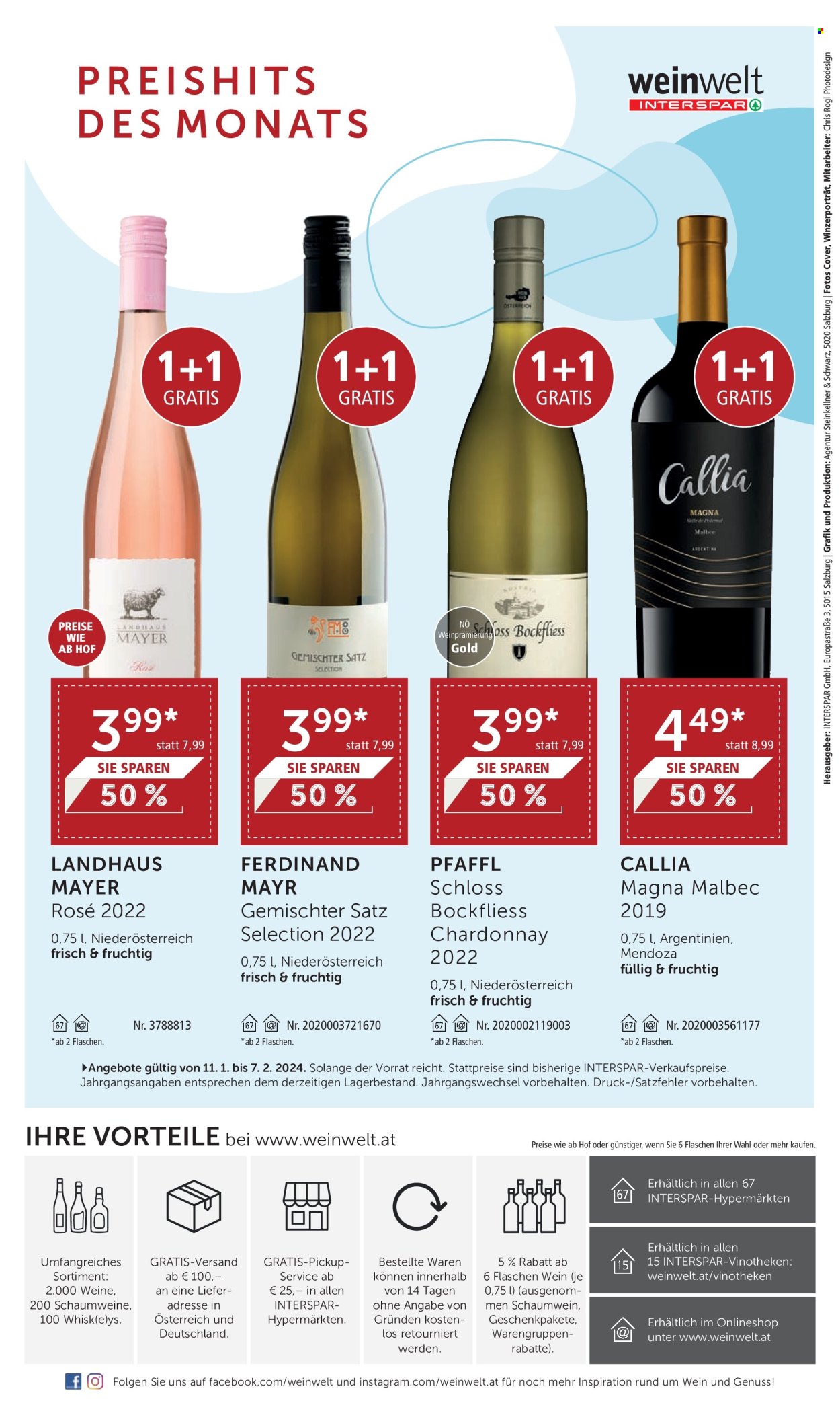 Angebote INTERSPAR - 11.1.2024 - 7.2.2024. Seite 24