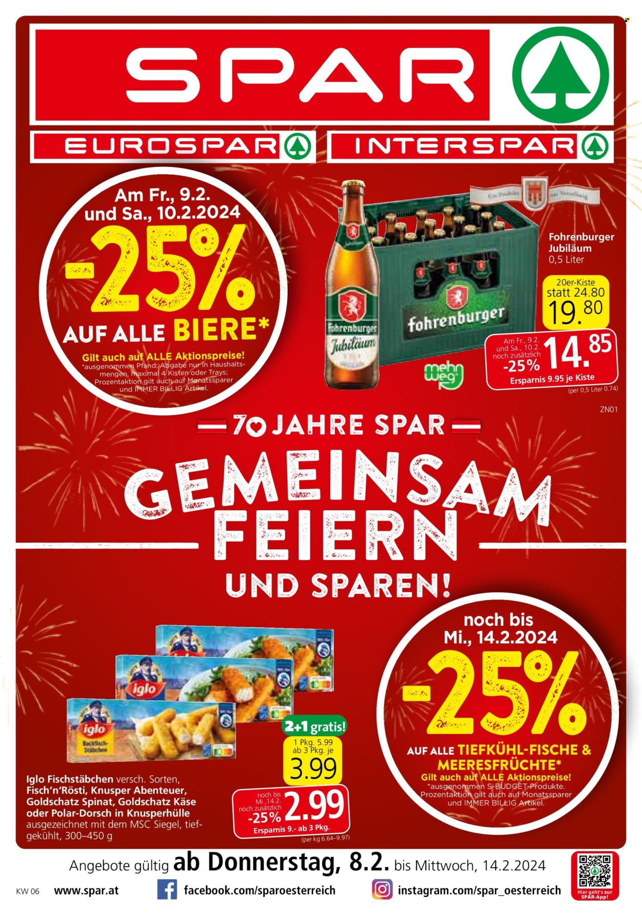 Angebote SPAR - 8.2.2024 - 14.2.2024. Seite 1