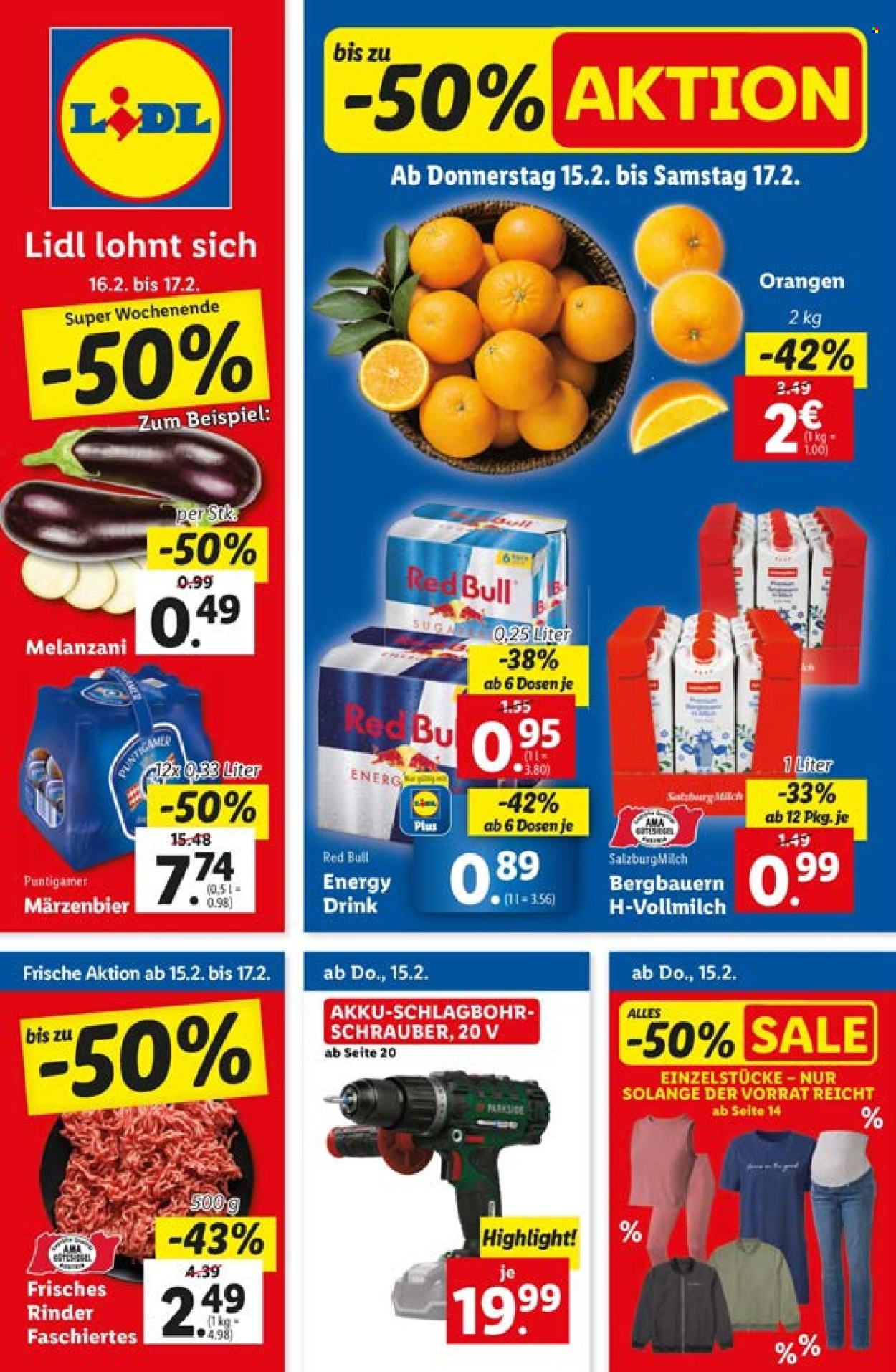 Angebote Lidl - 15.2.2024 - 21.2.2024. Seite 1