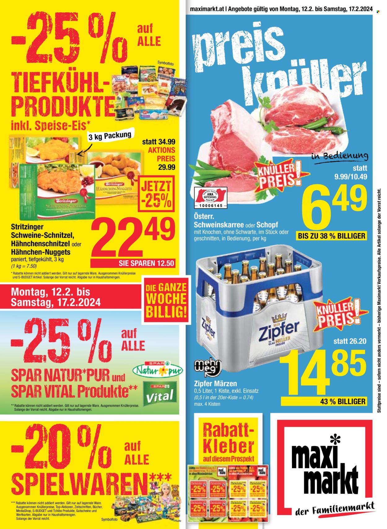 Angebote Maximarkt - 12.2.2024 - 17.2.2024. Seite 1