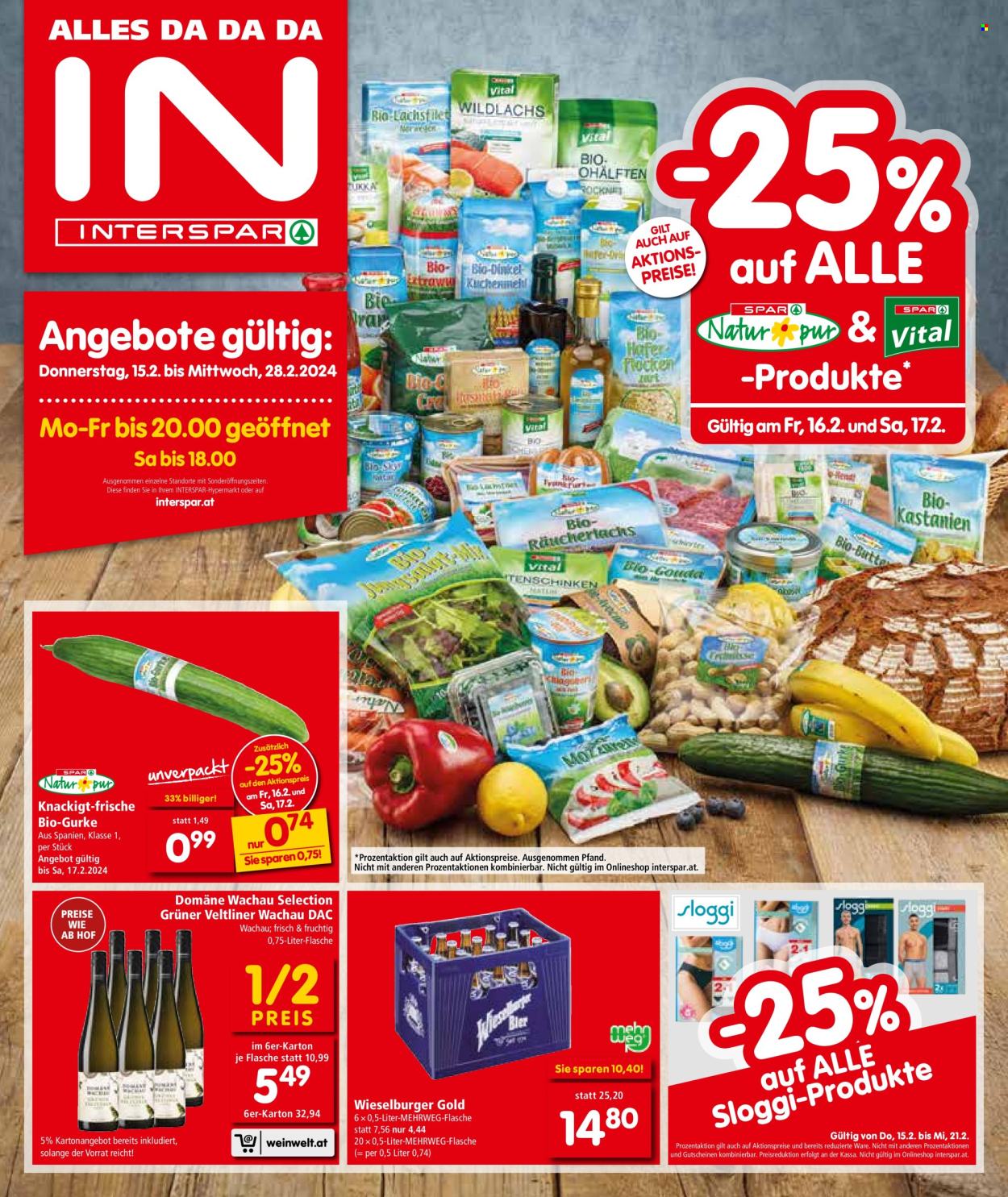 Angebote INTERSPAR - 15.2.2024 - 28.2.2024. Seite 1