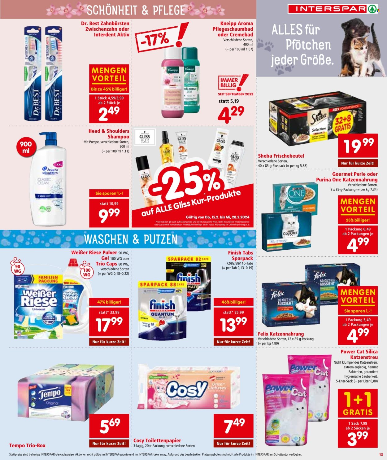 Angebote INTERSPAR - 15.2.2024 - 28.2.2024. Seite 13