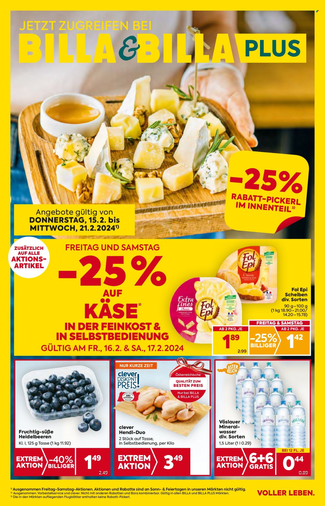 Angebote Billa - 15.2.2024 - 21.2.2024. Seite 1