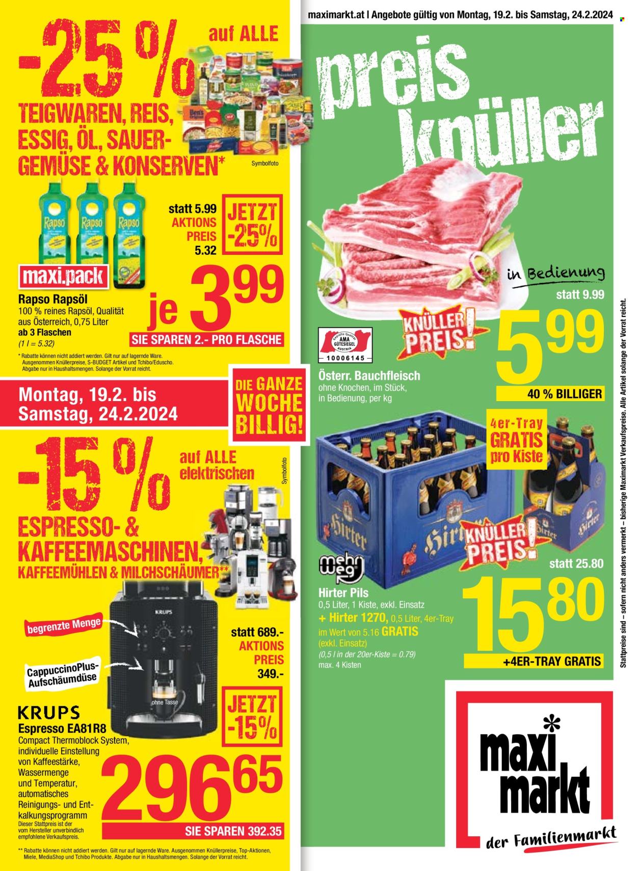 Angebote Maximarkt - 19.2.2024 - 24.2.2024. Seite 1