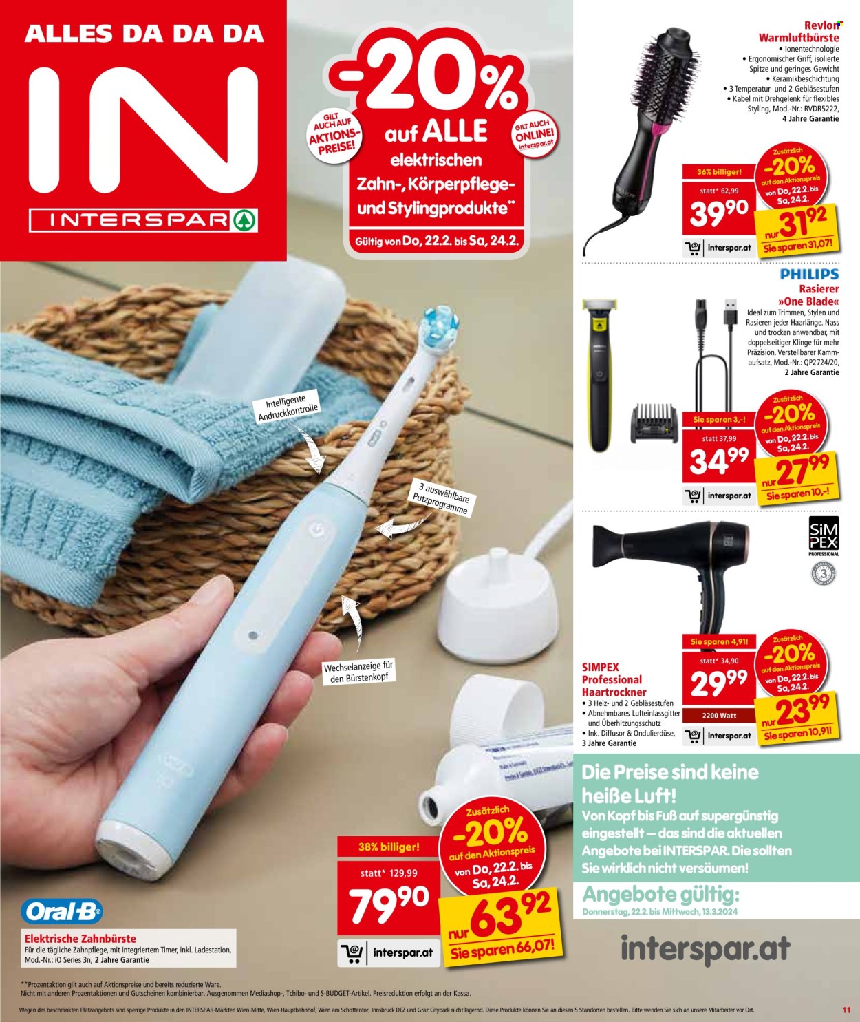Angebote INTERSPAR - 22.2.2024 - 28.2.2024. Seite 11