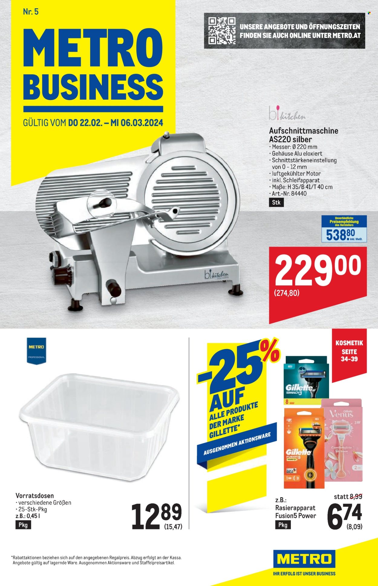 Angebote Metro - 22.2.2024 - 6.3.2024. Seite 1