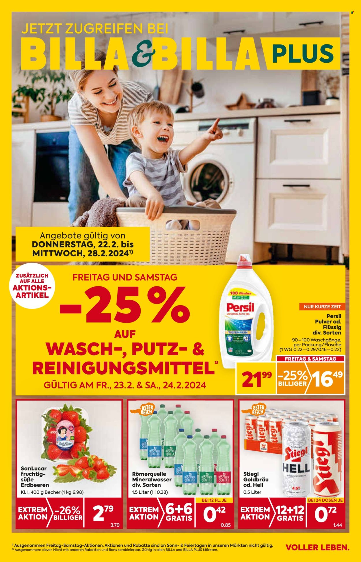 Angebote Billa - 22.2.2024 - 28.2.2024. Seite 1