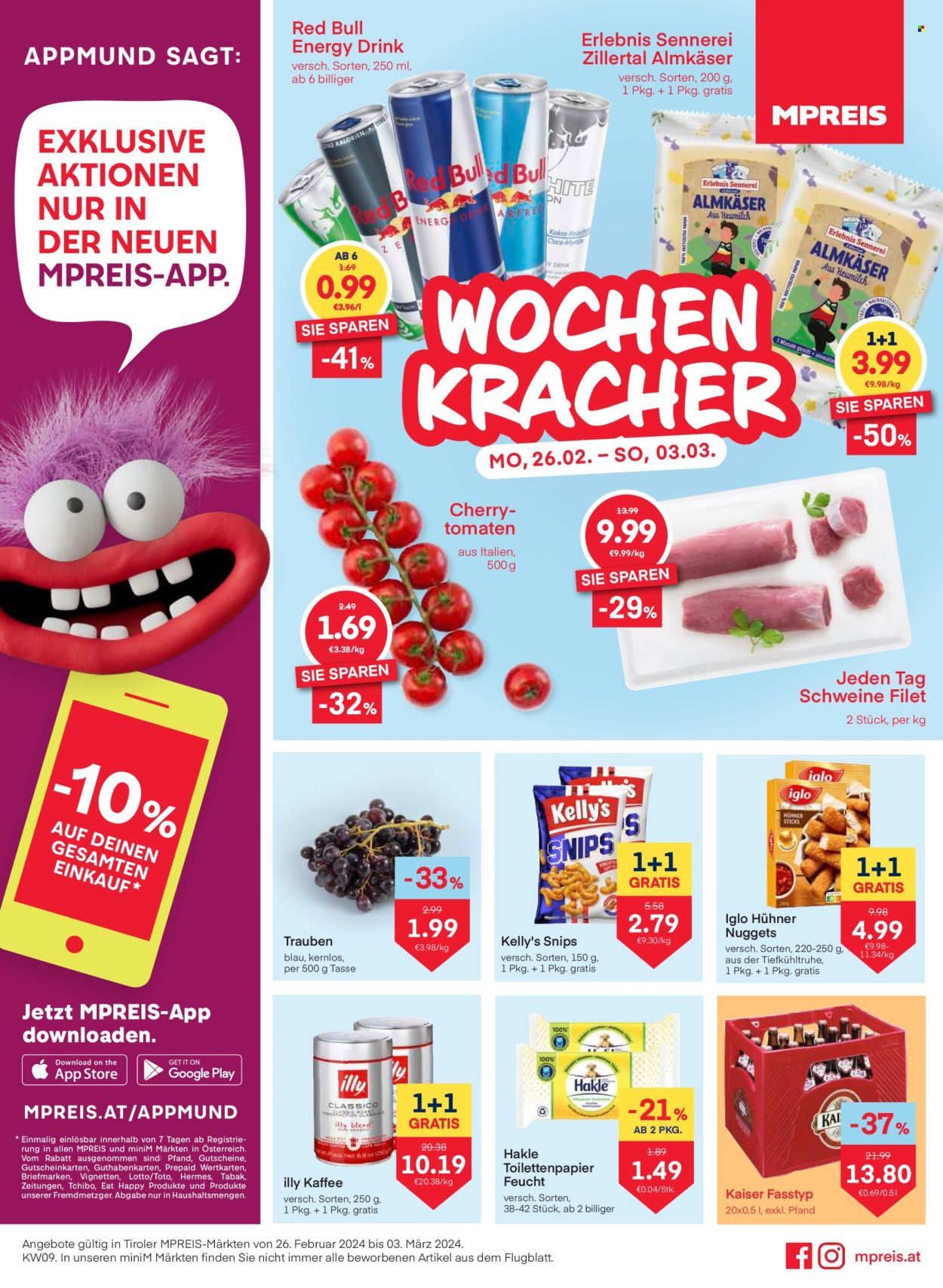 Angebote MPREIS - 26.2.2024 - 3.3.2024. Seite 1