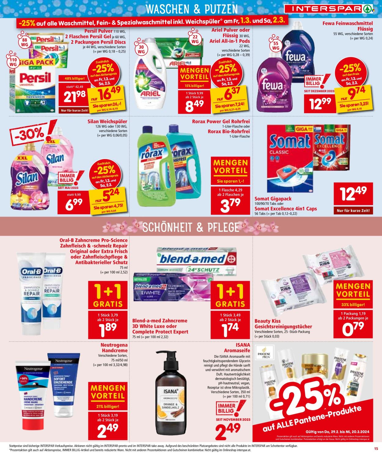 Angebote INTERSPAR - 29.2.2024 - 20.3.2024. Seite 15