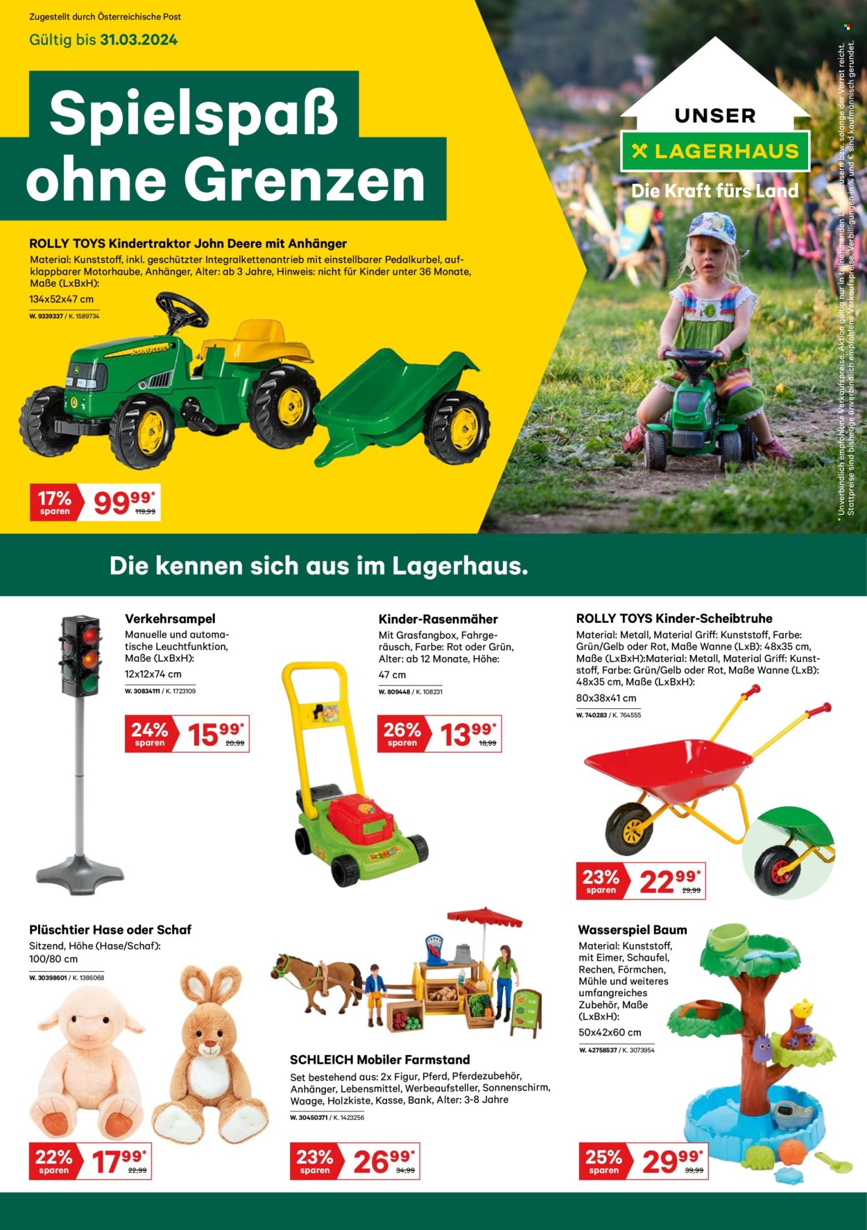 Angebote Lagerhaus - 4.3.2024 - 31.3.2024. Seite 1