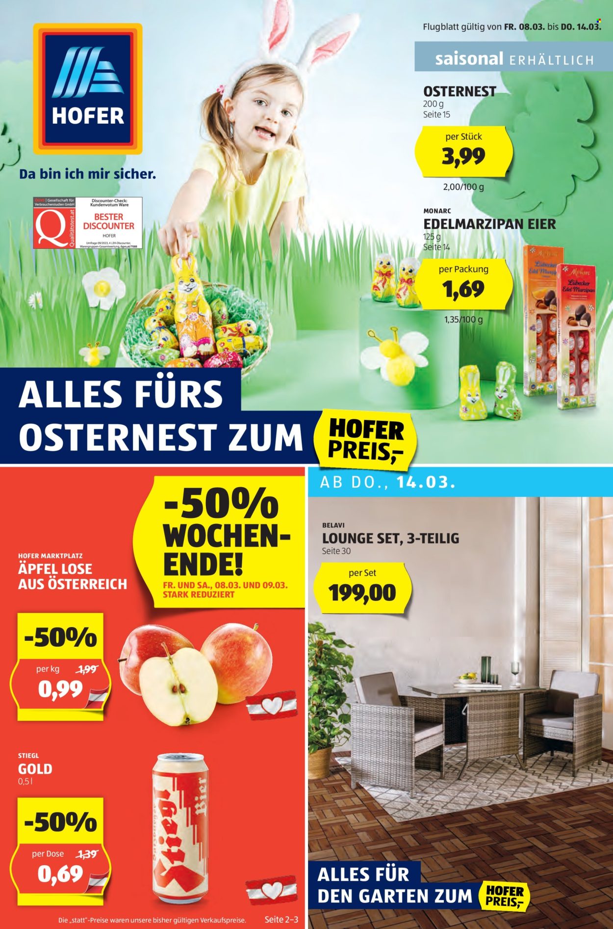 Angebote Hofer - 8.3.2024 - 14.3.2024. Seite 1