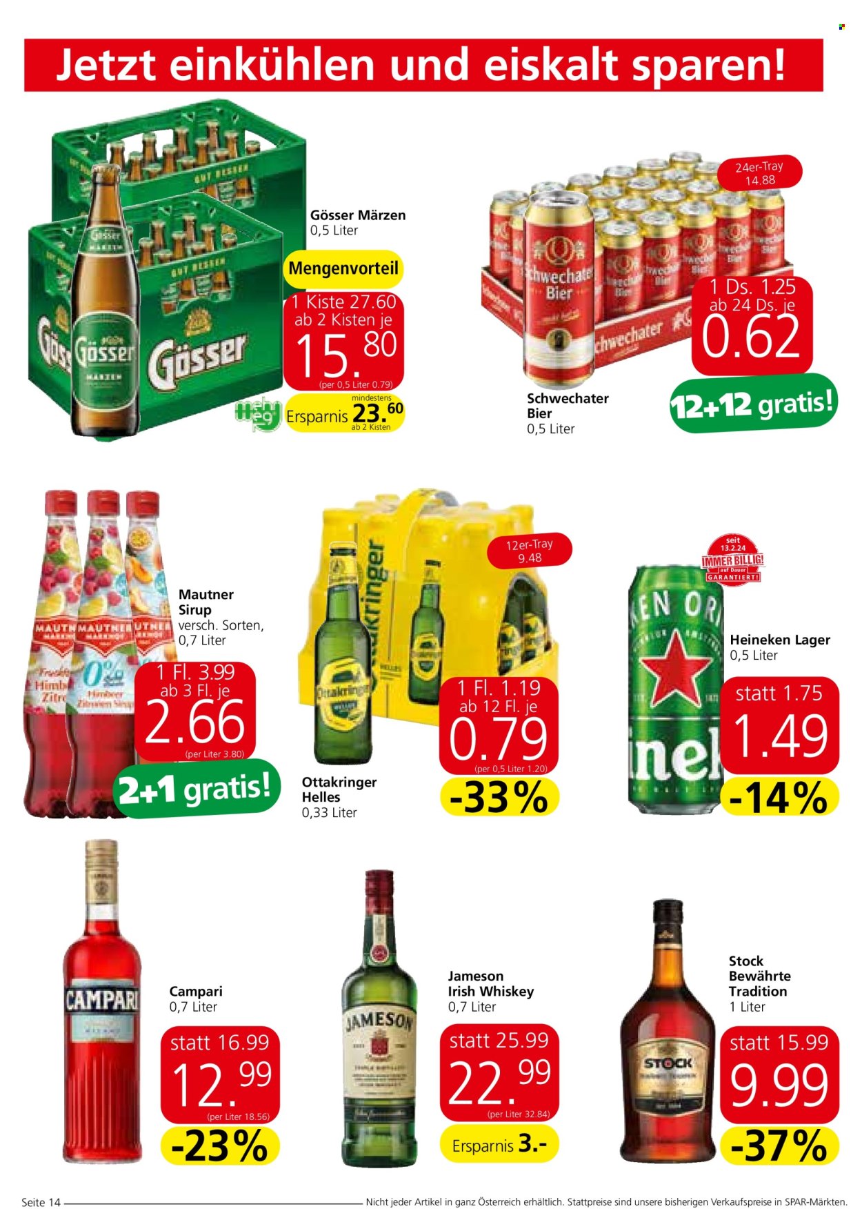 Angebote SPAR - 7.3.2024 - 20.3.2024. Seite 14
