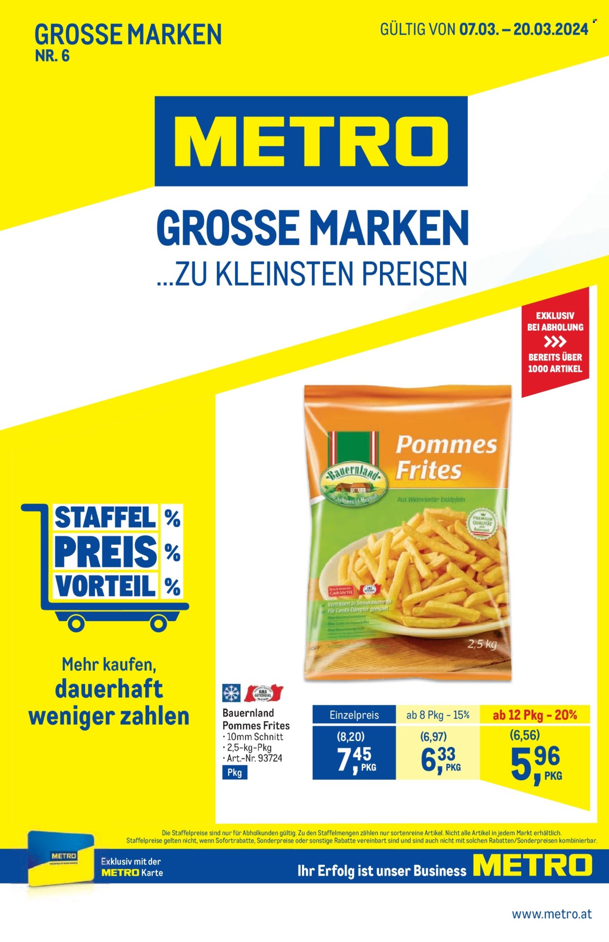 Angebote Metro - 7.3.2024 - 20.3.2024. Seite 1